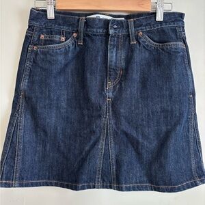 GAP Dark Blue Denim A-Line Skirt
